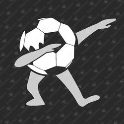 Dabbing Soccer Ball Sports Game T-Shirt Design SVG Cut File