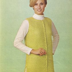 Vintage Crochet Pattern 49 Tunic Top Women
