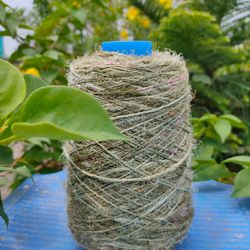Recycled Sari Silk Yarn Prime - Army - Sari Silk Yarn - recycled Sari Yarn - Recycled Silk Yarn - Premium Yarn