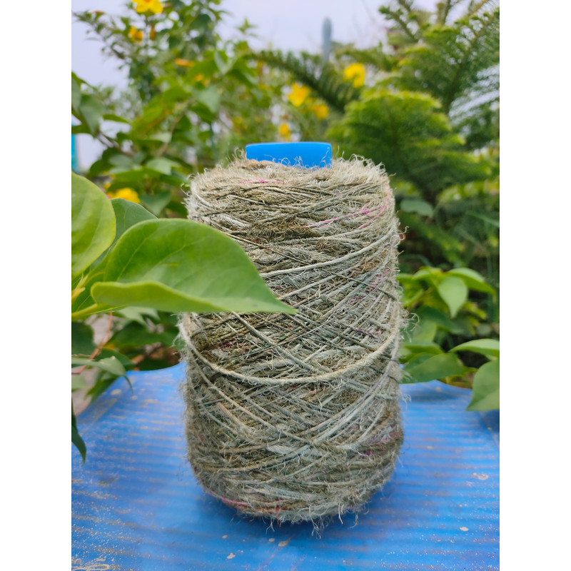 Recycle Sari Silk Yarn Prime Army - Silk Route India (1).jpg