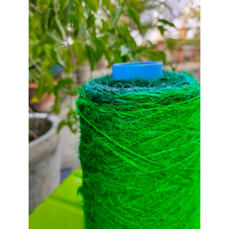 Sari Silk yarn Green - Silk Route India (1).jpg