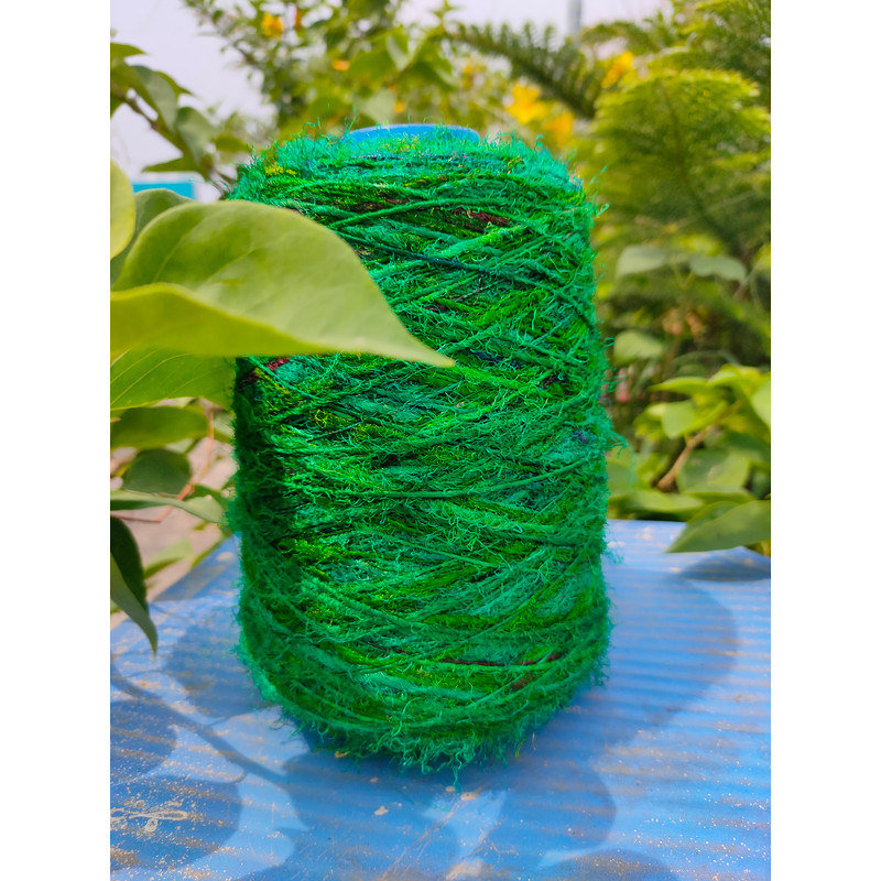 Sari Silk yarn Green - Silk Route India (2).jpg