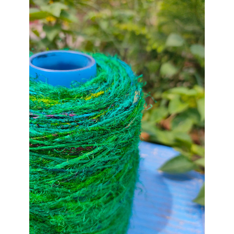 Sari Silk yarn Green - Silk Route India (3).jpg