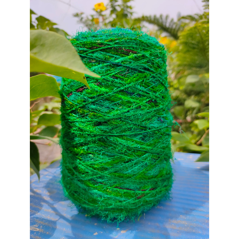 Sari Silk yarn Green - Silk Route India (5).jpg