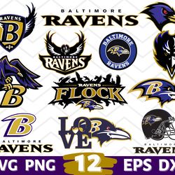 Digital Download, Baltimore Ravens logo, Baltimore Ravens svg, Baltimore Ravens clipart, Baltimore Ravens cricut