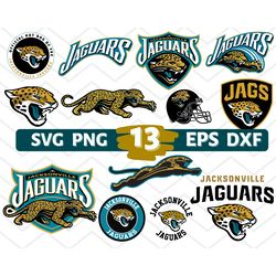 Big SVG Bundle, Digital Download, clipart and cricut files, Jacksonville Jaguars svg, Jacksonville Jaguars logo