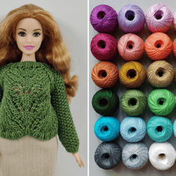 Barbie curvy clothes 24 COLORS sweater