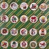 Vintage Round Mini Christmas Ornaments cross stitch pattern