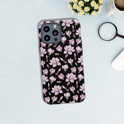 tough magnolia iphone 14 pro max case floral iphone 13 case wild flowers iphone 14 pro 13 pro case iphone 14 13 12 11