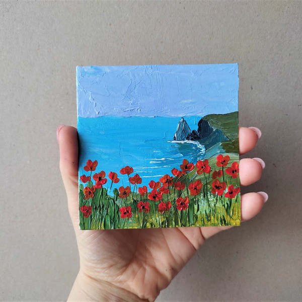 Handwritten-seascape-with-california-poppies-mini-painting-by-acrylic-paints-2.jpg
