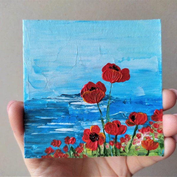 Handwritten-seascape-with-poppies-mini-painting-by-acrylic-paints-2.jpg
