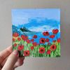 Handwritten-seascape-with-poppies-flowers-small-painting-by-acrylic-paints-2.jpg