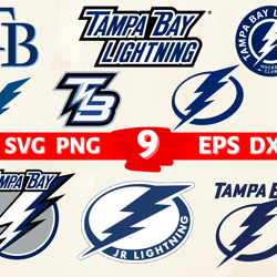Digital Download, Tampa Bay Lightning logo, Tampa Bay Lightning svg, Tampa Bay Lightning clipart
