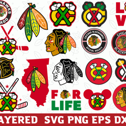 Digital Download, Chicago Blackhawks svg, Chicago Blackhawks logo, Chicago Blackhawks cricut, Chicago Blackhawks png