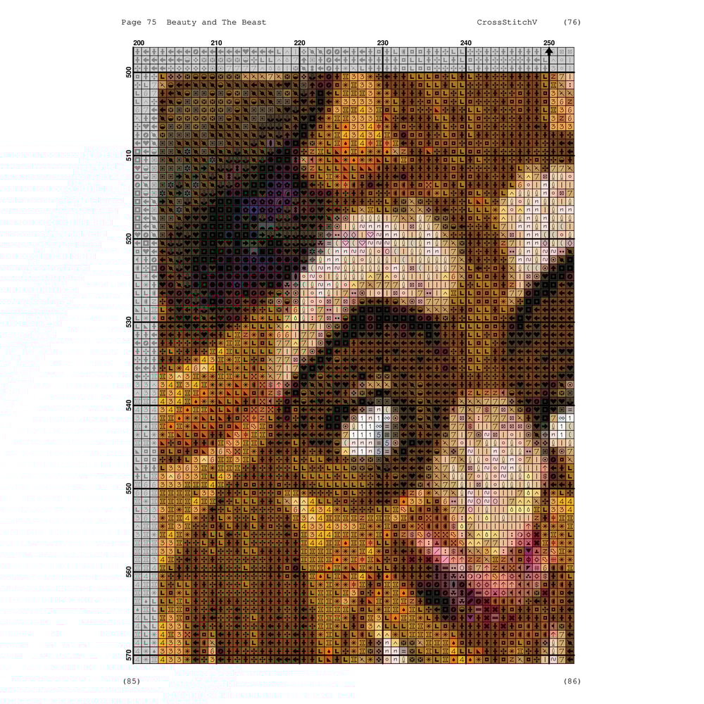 cartoon cross stitch