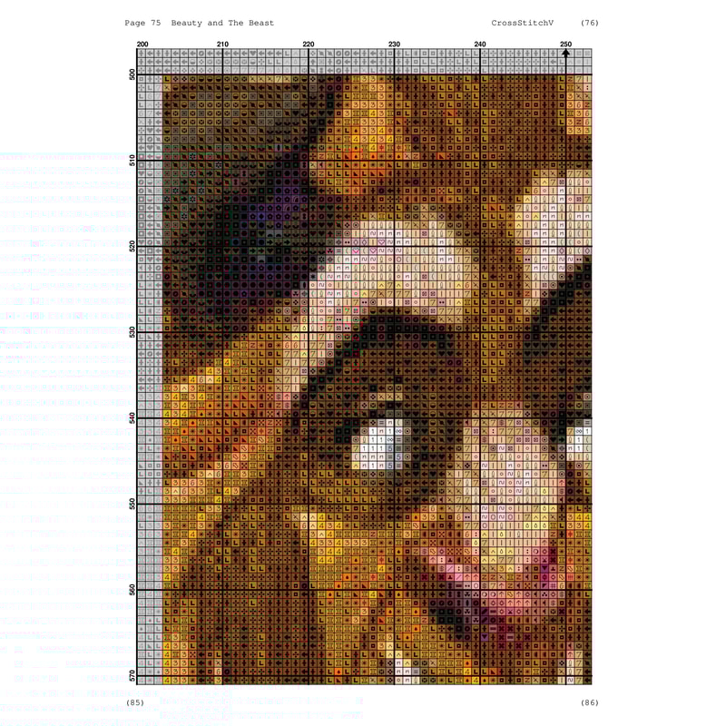 cartoon cross stitch