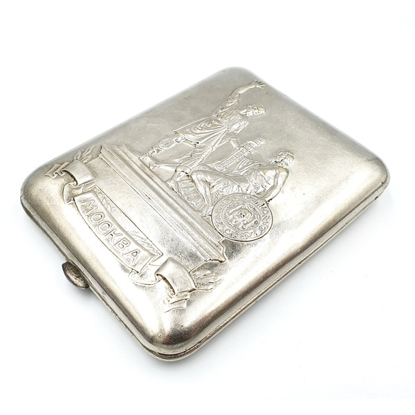 4 Vintage Cigarette Case MOSCOW Monument to Minin and Pozharsky USSR 1950s.jpg