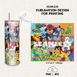 Pokemon tumbler png sublimate designs STRAIGHT 20 oz - 31_2