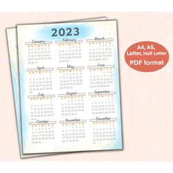 Printable Calendar, Printable Calendar 2023, Printable Planner, 11