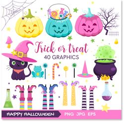 Halloween PNG, Halloween clip art, Halloween Sublimation, Instant Download, Digital Download