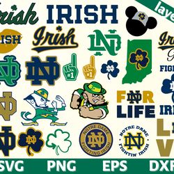 Digital Download, Notre Dame Fighting Irish logo, Notre Dame Fighting Irish svg, Notre Dame Fighting Irish png