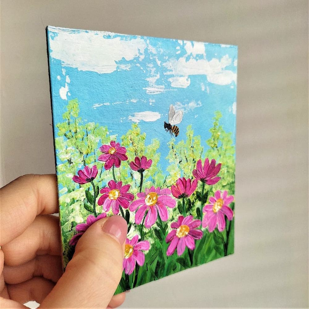 Handwritten-small-painting-with-pink-flowers-and-bee-3.jpg