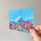 Handwritten-mountain-landscape-cherry-blossom-small-painting-by-acrylic-paints-3.jpg