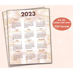 Printable Calendar, Printable Calendar 2023, Printable Planner, 8