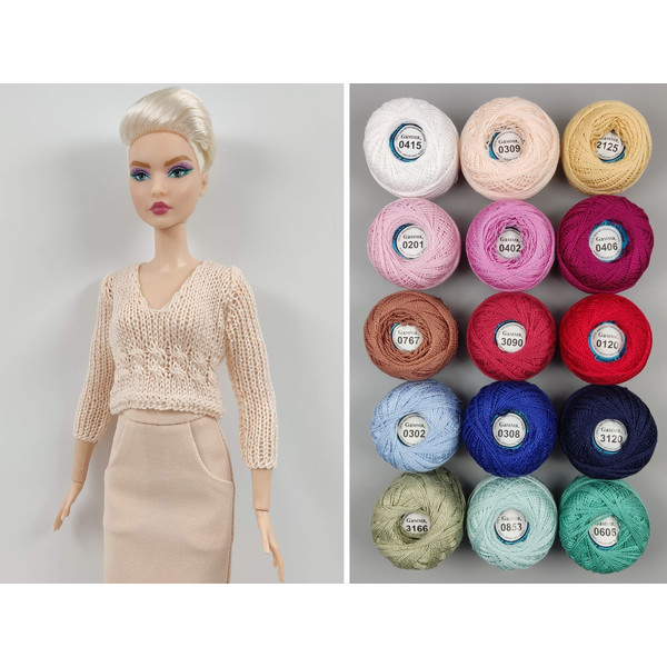 Barbie doll clothes 15 COLORS jumper - Inspire Uplift