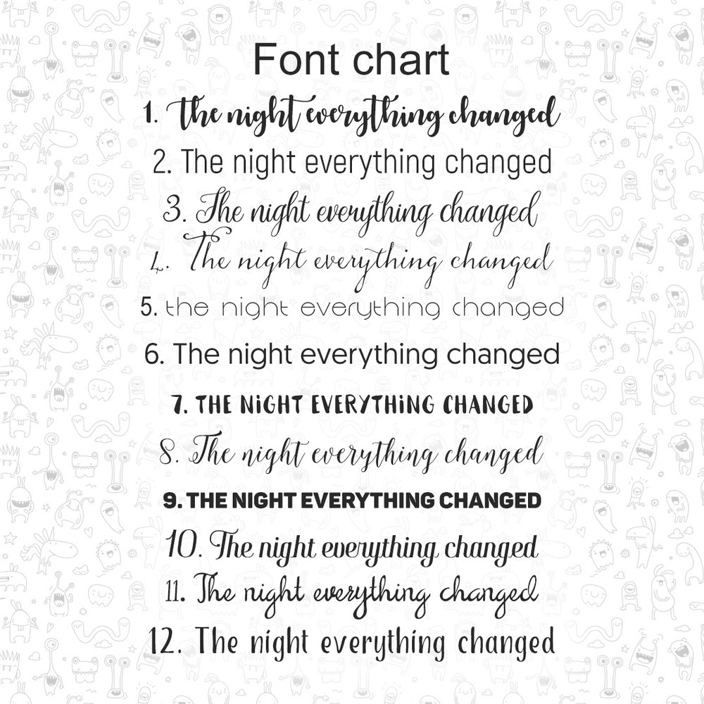 Font chart HDjpg