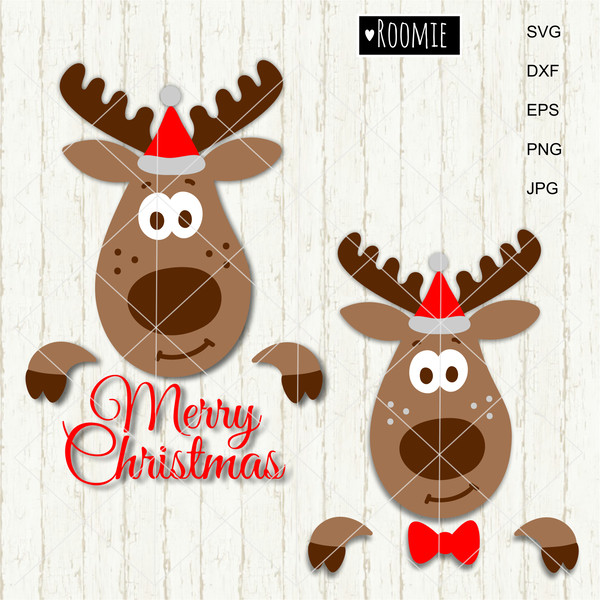 Christmas Reindeer Monogram clipart.jpg