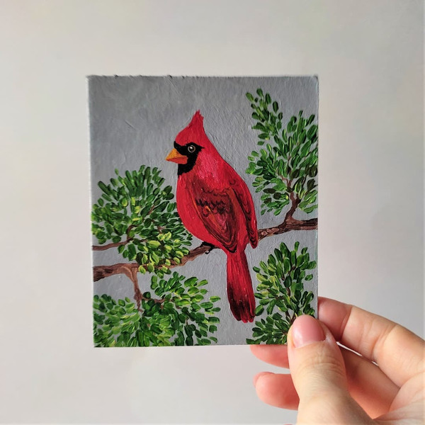 Handwritten-red-cardinal-bird-small-painting-by-acrylic-paints-4.jpg