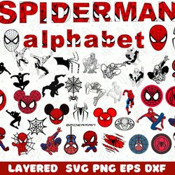 Digital Download, Spiderman svg, Spiderman png, Spiderman dxf, Spiderman clipart, Spiderman cricut