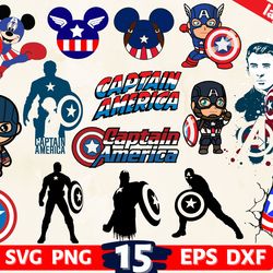 Digital Download, Captain America svg, Captain America clipart, Captain America cricut, Captain America
