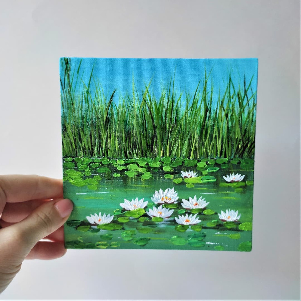 Handwritten-landscape-water-lilies-by-acrylic-paints-6.jpg