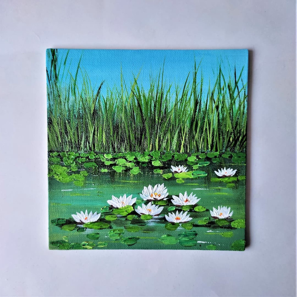 Handwritten-landscape-water-lilies-by-acrylic-paints-8.jpg