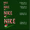 nike christmas candy cane caramel machine embroidery designs