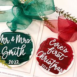 custom christmas ornaments, christmas decorations, christmas gifts, stocking stuffers for women