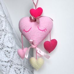 Crochet heart ornament pattern PDF in English Amigurumi heart