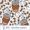 Coffee seamless pattern