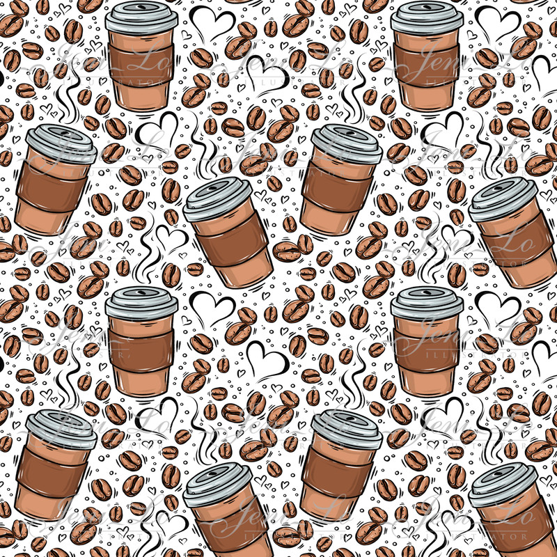 Coffee digital paper