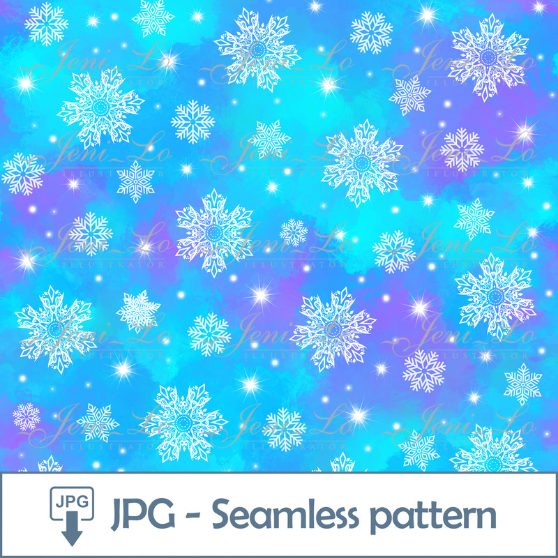 Snowflakes digital paper