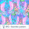 Flower Fairy Seamless Pattern