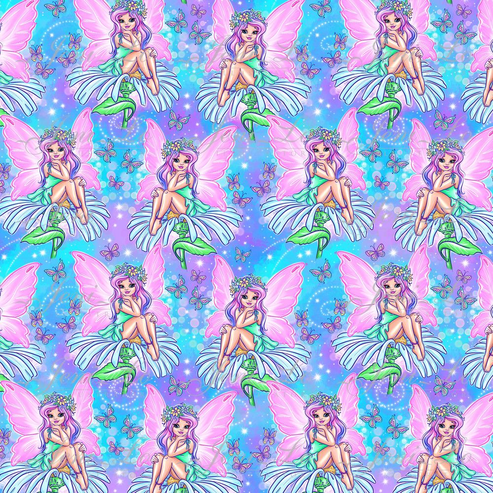 Flower Fairy Digital Paper