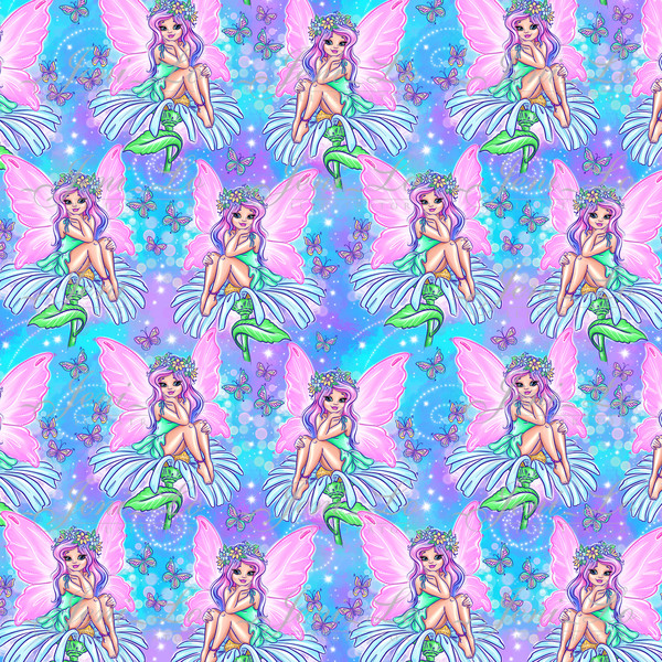 Flower Fairy Digital Paper