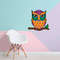 Owl Multicolored Kids Baby Room Sticker