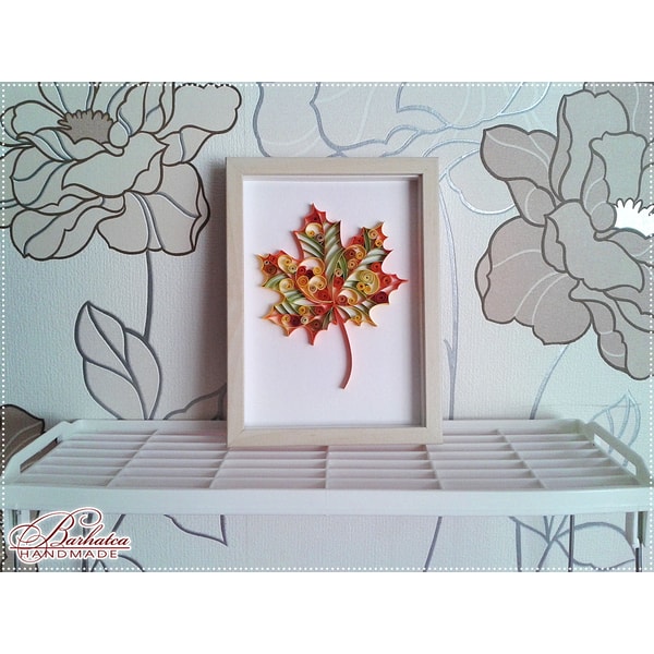 Quilling Pattern Autumn Maple Leaf, Template Quilling Autumn | Inspire ...