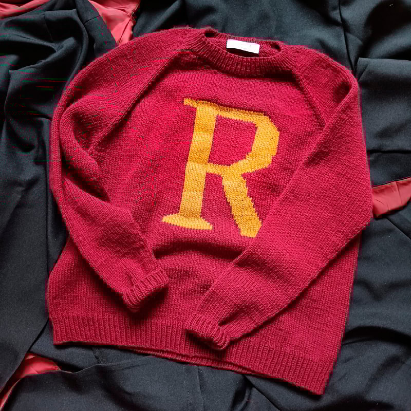 Weasley Custom sweater Personalized sweaters Christmas sweater Women knit sweater Harry Potter cosplay