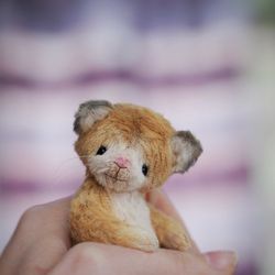 Little teddy kitten stuffed cat toy ginger