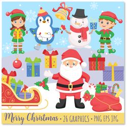 Christmas PNG, Christmas clip art, Christmas Sublimation, Instant Download, Digital Download, Santa Claus